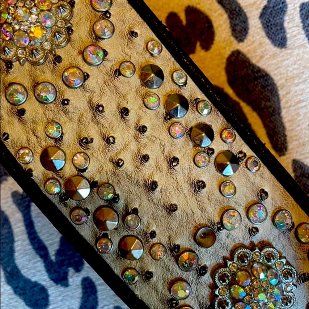 Ostrich hip belt Med-large